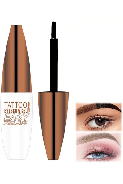 OLİBOLLA Peel-off eyebrow gel for tattoos, semi-permanent dye, Water-Resistan...