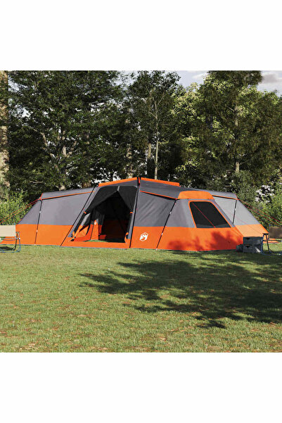 vidaxl Cort de Familie Gri si Portocalie 833 x 585 x 216 cm tafta