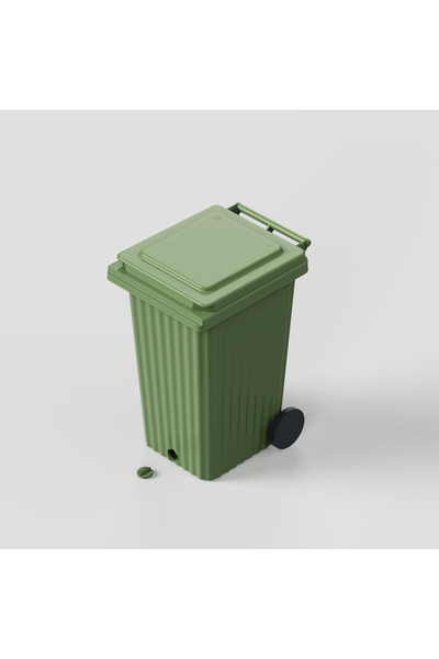 Wave Bin Euro-bin WAVE with Green outlet 240L AETA Matcha bin