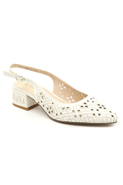 Anna Viotti Women's cut-out shoes natural Leather D106 QH3A236 GW1068V -WHITE-38