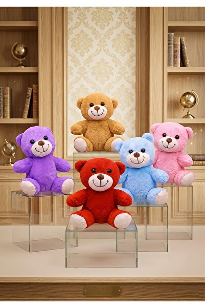Wolawood Yüksek Kalite 5’li Renkli Yumoş Peluş Ayıcık Seti Teddy Bear Ayıcıkl...