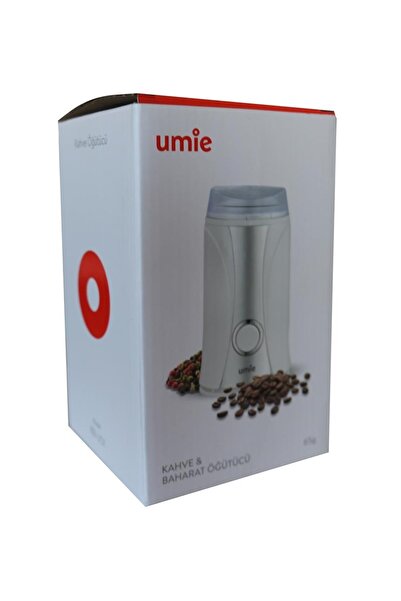 Umie مطحنة القهوة والتوابل باللون الأبيض بقدرة 160 وات بسعة 65 جيجا بايت من K...