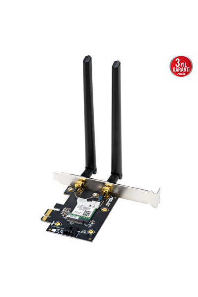 ASUS PCE-BE6500، BE6500، 2 هوائي، 6500 ميجابت في الثانية، ثلاثي النطاق، واي ف...