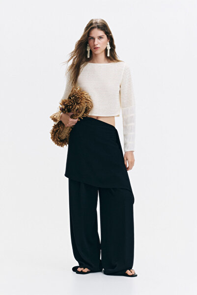 H&M Etek Katlı Şık Pantolon