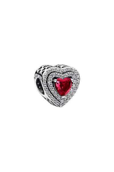 Charms Talisman Inimă de Rubin