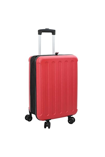 vidaxl Valiză cu blocare Roșu 34 x 23 x 55.5 cm Plastic ABS