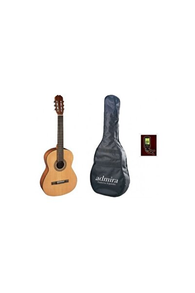 Admira 4/4 White Classical Guitar Package