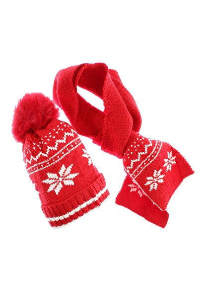 ButicCochet Set căciulă și fular, pentru copii, Buticcochet, din viscoză și m...