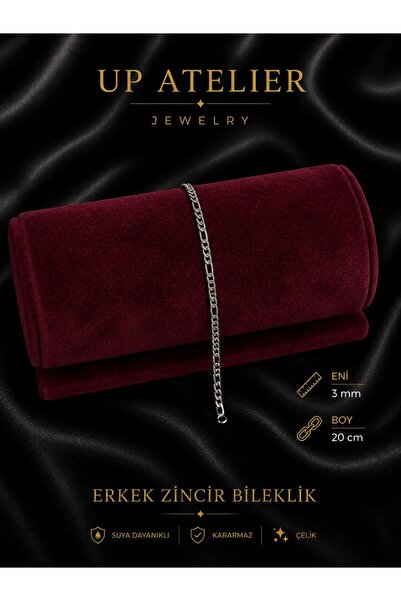 Up Atelier Italian Figaro Steel Bracelet