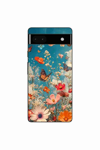 OEM Husa compatibila cu Google Pixel 6A Silicon Gel Tpu Model Flori si Fluturi