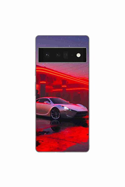OEM Husa compatibila cu Google Pixel 6 Pro Silicon Gel Tpu Model Future Car