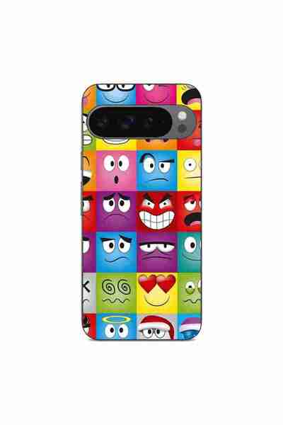 OEM Husa compatibila cu Google Pixel 9 Pro XL Silicon Gel Tpu Model Funny Faces