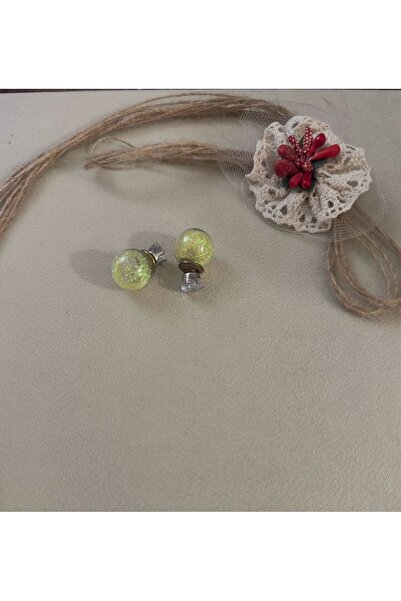 TChic Double Sided Round Candy Glitter Single Stone Earrings