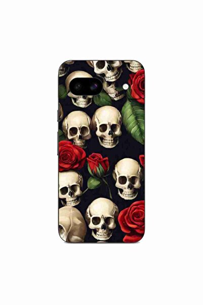 OEM Case compatible with Google Pixel 8A Silicon Gel Tpu Pattern Skulls and R...