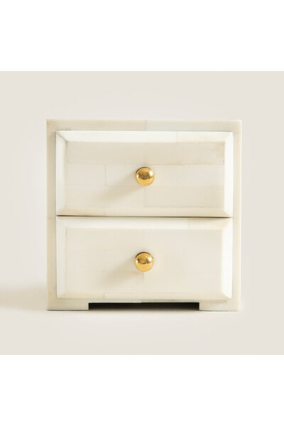 Chakra Chalky 2-Pack Decorative Box Cream