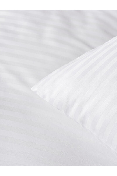 PAMUKCUM Cotton Satin Striped Double Duvet Cover Set