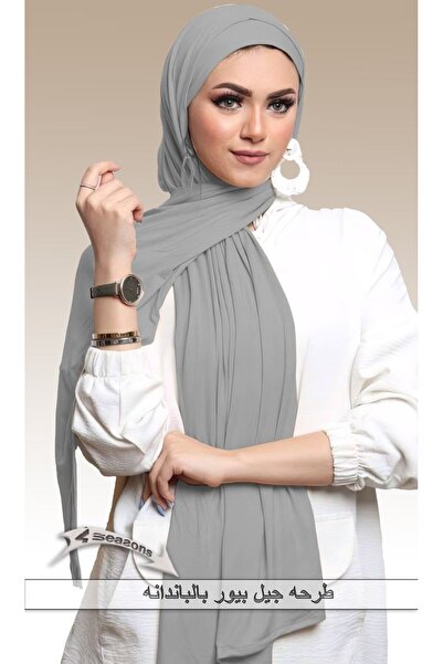 4seasons scarf Gel Pure 2-Piece Veil Gray