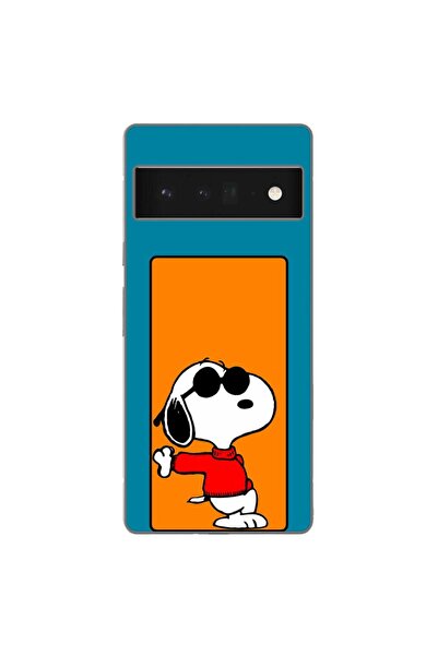 OEM Husa compatibila cu Google Pixel 6 Pro Silicon Gel Tpu Model Snoopy