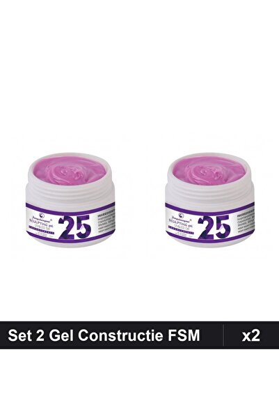 FSM Set 2 Gel Constructie UV LED 15g, Builder Gel Sculptura Unghii