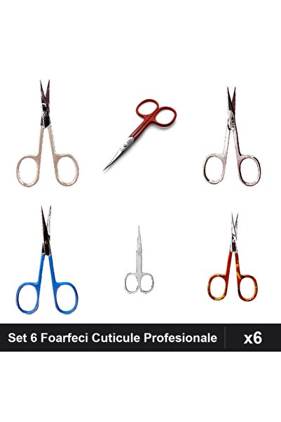 One Group Set 6 Foarfeci Profesionale Cuticule One Group, Manichiura, Arginti...