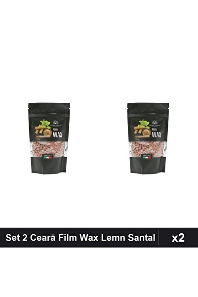 global fashion Set 2 Ceară Epilare Film Wax 100g Lemn de Santal, Epilat Profe...