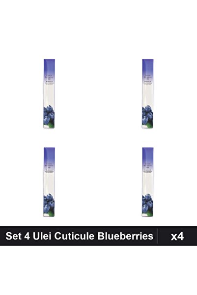 NAİLS Set 4 Ulei Cuticule Stilou Blueberries, Îngrijire Unghii Profesională