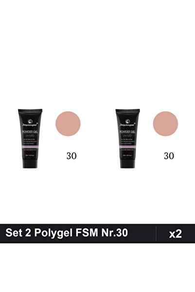 FSM Set 2 Polygel 30ml Nr.30, Construct Unghii Gel, Manichiura Profesionala U...