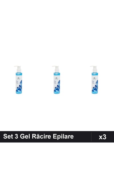 global fashion Set 3 Geluri Răcire După Epilare 150ml, Calmant Piele