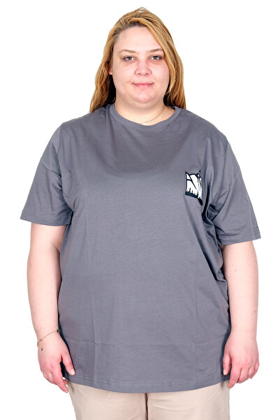ModeXL Modna XL majica za žene veće veličine sa bis ovratnikom Beyond U26115 ...