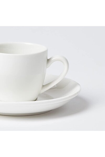 B & S Acacia Porcelain Espresso Cup & Saucer Set 295ml | Premium Coffee Cup w...