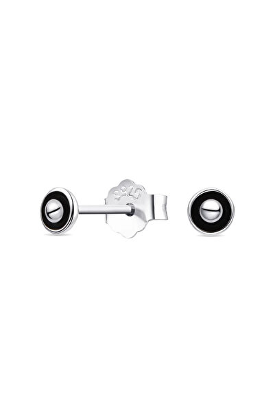 Lisa&Co. Cercei Argint Black Round