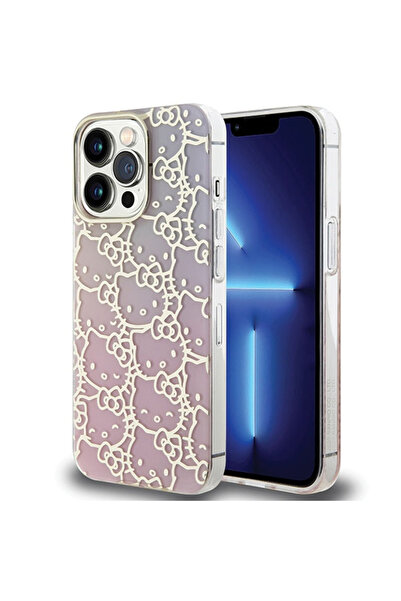 Hello Kitty Husă pentru Apple iPhone 13 Pro, Hello Kitty, IML Gradient Electr...