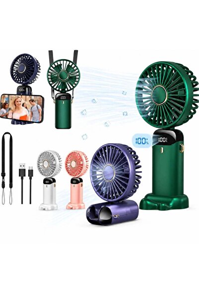 OEM Ventilator Portabil 18.5cm, cu Suport Telefon, USB Reîncărcabil, Display ...