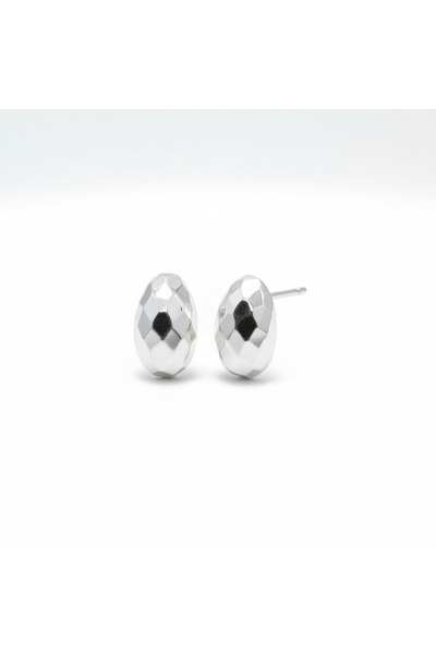 Oria Jewelry Cercei din argint 925 cu tăietură diamant, tip picătură