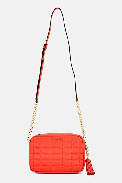 Michael Kors Women Brand Logo Cross Body Bag, Spiced Coral