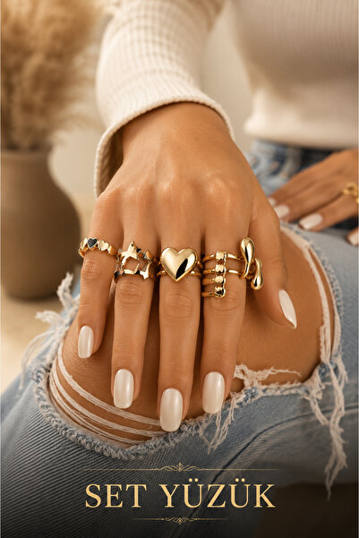 Jack Ferrero Gold Color Ring Set