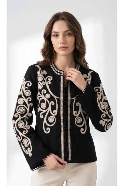 TATULA Beaded Detailed Embroidered Jacket