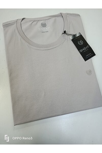 SİMENTİ Super Battal Crew Neck Single Jersey T-Shirt