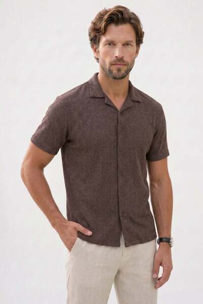 Tudors Men's Relax Fit Comfortable Cut Soft Textured Knitted Fabric Short Sle...