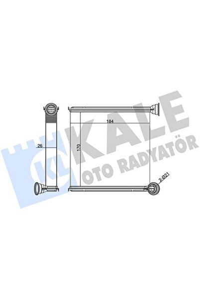 Yıldızan Ohbe Express Heating Radiator Golf Vii, Passat, Octavia, Superb, A3,...