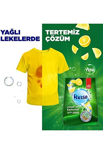 Yıldızan YAKE STORE Rinso Toz Çamaşır Deterjanı Limon ve Karbonat Renkliler v...