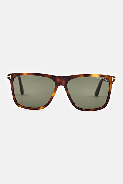 Tom Ford Men FT0832 53N Square Sunglasses, Havana