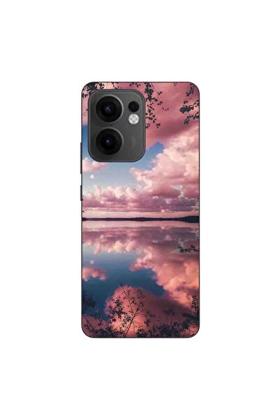 OEM Husa compatibila cu Oppo Reno13 F Silicon Gel Tpu Model Pink Clouds