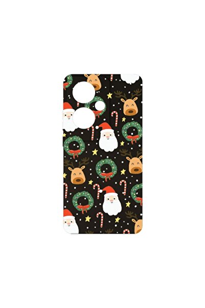 bestcase Тънък силиконов калъф 0.8ММ, съвместим с OPPO Reno 11F 5G, Коледен д...