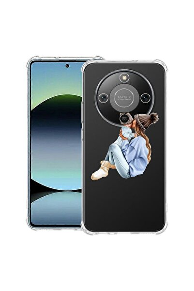 bestcase Husă Antișoc 1.5mm Compatibilă cu Honor Magic8 Lite, cu Design Fată ...
