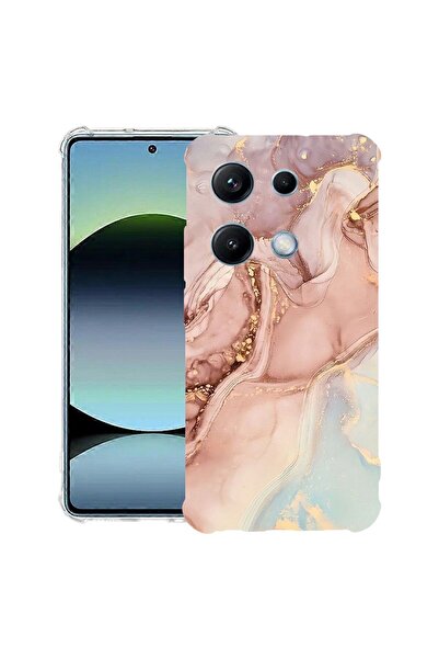 bestcase Husă Antișoc Compatibilă cu OPPO A6 Pro, cu Design Rose Marble, Colț...