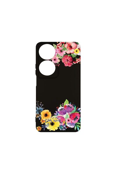 bestcase Θήκη Σιλικόνης Premium, Συμβατή με Honor X7b, Σχέδιο Λουλούδια, Λεπτ...