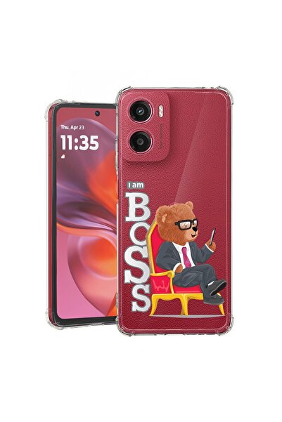 bestcase ¬Æ Husa compatibila Motorola Moto E15, Anti Shock 1.5MM, Teddy Bear ...