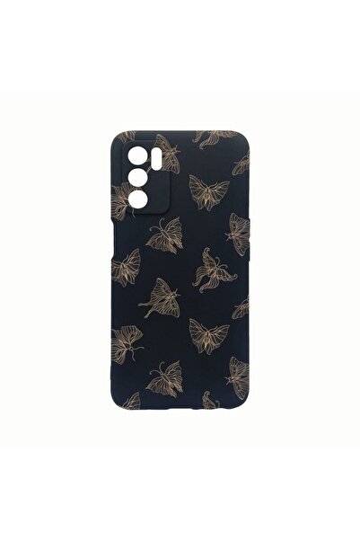 bestcase Θήκη Σιλικόνης, Συμβατή με Oppo A54s, Χρυσή Πεταλούδα, Ανθεκτική στη...
