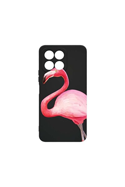 bestcase Тънък силиконов калъф 0.8ММ, съвместим с Honor X6, Фламинго, Устойчи...
